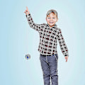 Miniatyrbild 3 av 3: 9 Delar Led Ljus Yo-yo Responsiv Kullager Yoyo Plast Responsiv Yoyo Underhållande Yoyo För Nybörjare Födelsedagsfest Favörer Godisväska Fyllmedel