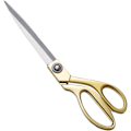 Miniatyrbillede 1 af 8: 10,5'' Sølv Rustfrit Stål Skarpe Skræddersakse Tøj Saks Grill Klip Justerbar Køkkensakse Stof Heavy Duty Gold