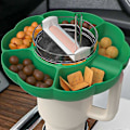 Miniatyrbild 3 av 5: 5-fack Snacksbricka för Mugg Återanvändbar Tvättad Mugg Matbricka för Muggtillbehör Green