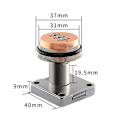 Miniatyrbild 4 av 4: 1 Set Digitalt Lösenordslås Förtjockad 3-siffrig Design Zinklegering Postlåda Låda Säkerhetsnummer Kodlås Daglig Användning Mengxi Red Bronze