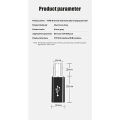 Miniatyrbillede 2 af 5: USB C til USB B adapter (2-pak), kompatibel med printere, MIDI, elektriske klaverer, synthesizere og flere Type-C-enheder/laptops osv. （SORT）