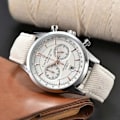 Miniatyrbild 1 av 5: 2023 Nya Carl F. Bucherer Malelon Serie Klockor Herr Quartz Klockor Chronograph Topprem Automatisk Datumklocka WHITE