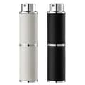 2 stk. parfumeforstøver, 8 ml tom læder cologne spray, mini parfumesprayflaske til rejser (sort, hvid)