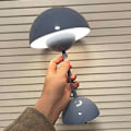Miniatyrbillede 4 af 5: Bordlampe, Øjenvenlig LED Blomsterpotte Bordlampe Bærbar til skole Blue