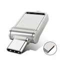 Miniatyrbillede 4 af 5: Mini Metal Type C USB-disk Vandtæt Bærbar Pendrive til Tablet Telefon Silver 1TB
