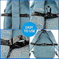 Miniatyrbild 5 av 5: Ryggsäcksbröstband, Halksäkra Bröstband Nylon Sternum Band Ryggsäcksbröstsele Justerbart Bröstband För Ryggsäck (3 st, Röd+blå+gul)