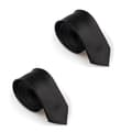2-pack Smala Moderna Slipsar - Svart