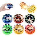 Miniatyrbillede 5 af 5: 1/2/6 stk. Gnistrende Spindeltop Stressaflastning Bærbar Lysende Gyro Kollision Gnister Lysende Gyroskop 6pcs Mix Color