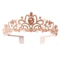 Miniatyrbild 1 av 5: Kristall Rhinestone Crown Hårkrona Tiara Gold