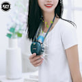 Miniatyrbillede 2 af 5: 2023 Ny Mini Bærbar Hængende Talje Hals Ventilator Håndfri USB 3 Hastighed Justerbar Luftkøler Drop Shipping Sommer Udendørs WHITE
