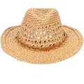 Miniatyrbillede 3 af 7: Foldbar Cowboy Hat, Formbar Bredskygge Solbeskyttelse Halmhatte Voksne Forår Sommer Anti UV Solhat Rejse Strand Cap