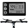 Miniatyrbild 2 av 5: Ny LCD-display för E-cykel 24V/36V/48V Display E-cykel Elcykel