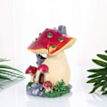 Miniatyrbild 8 av 8: Miniatyr svamp prydnad terrarium tillbehör svamp hus miniatyr svamp hus statyer tillbehör för terrarium dekor glas prydnader Purple