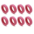 Pikkukuva 1 / 5: Matkalaukkujen pyöränsuojukset Silikoniset äänettömät suojukset useimpien 8 pyörivän pyörän matkalaukkuihin pink 8pcs