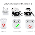 Miniatyrbild 2 av 4: Passform designad för Airpods 3:e generationen 2021, Silikon Tecknad Söt Fodral Skyddande Stötsäkra Skal för Airpods 3 Penguin standard