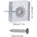 Miniatyrbild 2 av 3: Halkskyddande Gummipads, Möbelfotsskydd Pads Kvadratisk Form för Stol, Soffa, Kvadratiska Stolsglidare för Bullerreducering 30 st