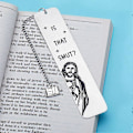 Miniatyrbillede 5 af 5: Jesus Bogmærke Sjove Bogelskere Gave, Kiggende Jesus Er Det Smut? Bogmærke Med Kvaster, Nyhed Bogmærker Sidedækker Gave Til Bogelsker A