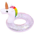 Miniatyrbild 1 av 6: Sommaruppblåsbar badring pool flyta, uppblåsbar pool flyta-söt glitter simring badleksaker för barn