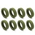 Resväskor Hjulskydd Silikon Tyst Skyddsskydd för Kabinväskor för De Flesta 8 Spinnerhjul Military Green 8pcs