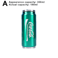 Miniatyrbilde 1 av 5: 350 ml/500 ml Coca Cola-krus, varm og kald isolasjon, 304 rustfritt stål termos, stor Coca Cola-vannflaske, tilpasset bilkoppholder Actual Capacity 180 Ml Green