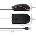 Miniatyrbild 4 av 4: Trådbunden mus, USB-trådbunden datormus för höger eller vänster hand