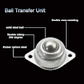Miniatyrbillede 4 af 5: 12 Styk -15a Kugleoverførsel Universal Rotation Kugletransportbånd Hjul Caster Roller 5/8 Tomme Kugle Leje