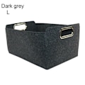 Miniatyrbillede 1 af 7: Filt opbevaringskurv tøjarrangør skillevæg Dark grey L