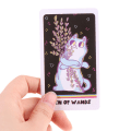 Pikkukuva 3 / 5: The Weird Cat Tarot -korttipakka Oraakkeli Kortti Ennustaminen Arvontapakka yksi koko