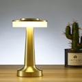 Miniatyrbilde 3 av 5: Bordlampe med berøringssensor, 3 fargemoduser, oppladbar, for barnerom, kontor, hjem, nattlys for barn, barnerom, 100% ny gold