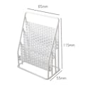 Miniatyrbillede 3 af 5: Mini Avisstand 1/12 Skala Dukkehuss Metal Magasin Display Stativ Simuleret Bogreol Dukke Tilbehør til Børn White