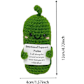 Miniatyrbild 5 av 7: Mini rolig positiv potatis med positivt kort Kreativ söt ull Inspirerande potatis virkad docka Pigga upp presenter till vänner Festdekoration Cucumber