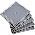 Pikkukuva 1 / 3: 25 kpl Standard Yksinkertaiset Selkeät CD-Kotelot Kootulla Mustalla Lokerolla