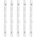 Miniatyrbilde 1 av 5: 100w 118mm R7s Dimbar Halogen Pære Varmt Hvit 2800k R7s Lineær 1500lm Spotlight Ac220-240v(5stk)