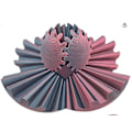 Miniatyrbild 1 av 5: Innovativ 3D-tryckt Växelkula Rotationsleksak Intellektuell Leksak för Barn Rotationsväxelkulsmodell Dekorationer Hetaste Fidget-föremålet laserblackred 10cm