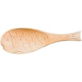 Miniatyrbild 1 av 7: Kreativ fiskformad träslev, träslev, omålad risskopa, hushåll (färg: brun)