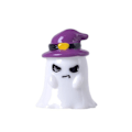Pikkukuva 4 / 4: Pieni söpö piirretty kurpitsa-aave -miniatyyrihahmo, maisema-koriste Halloween-koristeluun, kotiin, toimistoon, pöydälle, huoneen sisustukseen 1pc 2