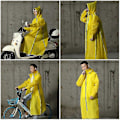 Miniatyrbillede 5 af 5: 2023 Vespa Regnsæt Herre/Mænd Lynlås Hætte Poncho Motorcykel Regntøj Lang Model Vandreponcho Miljøvenligt Regn Regnsæt sommer-Yvan Black2 xL
