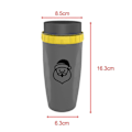 Miniatyrbild 2 av 5: Bärbar Coverless Twist-mugg med isolerad kaffekopp i rostfritt stål Gray Santa Claus