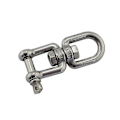 Miniatyrbilde 1 av 3: 2 stk 304 Rustfritt Stål Roterende Ring Kjede Spenne Rigging M6 - SNNGV