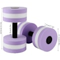 Miniatyrbillede 7 af 8: 2 stk. vandhanteler, vandvægte, lette vandhanteler til vandgymnastik, poolhanteler, bløde svømmehanteler, vand purple