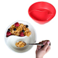 Miniatyrbillede 1 af 5: Skål Tør/Vådt Separation Korn Skål, En Person Morgenmad Servise Husholdningsplade til Suppe Ris Korn Pasta Salat 2stk red