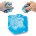 Pikkukuva 1 / 5: Jääkuutio Squishy-lelut, TPR Läpinäkyvä Jäälohko Mochi Squishy Fidget-lelut Stressipallot Stressistä Vapauttava Leikki Puristuslelut Mini Squishy-lelut Lahjaksi 1pcs