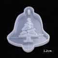 Miniatyrbild 3 av 5: DIY Julgran Elk Klocka Kristallepoxi Formhänge Jul Hem Dekorationer Dekor Handgjord Form --Lefou Sunmostar