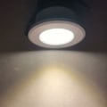 Miniatyrbillede 4 af 5: Sæt med 4 Mini LED indbyggede spotlights 3 W Varm hvid, Mini LED spotlight til butiksvinduer, nummerpladebelysning inkl. Separat transformer