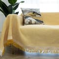 Sofabetræk Tæppe Vævede Håndklæder til Stue Møbelindretning Tapet Sofabetræk Gul 90x90cm yellow 90x90cm