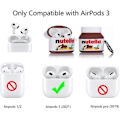 Miniatyrbild 2 av 4: Passform designad för Airpods 3:e generationen 2021, Silikon Tecknad Söt Fodral Skyddande Stötsäkra Skal för Airpods 3 ChocolateSauce standard