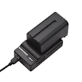 Pikkukuva 3 / 5: NP-F750/ NP-F770 Kameran Akku ja Laturisetti 1 kpl 7,2 V 5200 mAh Suuri Ladattava Akku USB:llä