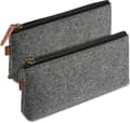 Multifunktionellt pennfodral, 1/2-pack vikbart pennfodral, resepennfodral med dragkedja – stor kapacitet, multifunktionellt mörkgrått 2-pack Dark Gray 2-st
