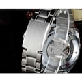 Miniatyrbilde 2 av 5: Menn Automatisk Mekanisk Armbåndsur i Rustfritt Stål med Dagskalender - Forretningsklokke i Stilig Design A1
