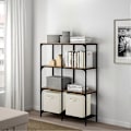 Miniatyrbillede 5 af 5: Opbevaringsboks, 2 foldbare opbevaringskasser lavet af stof i kubeform Beige Beige 6 Set